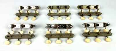 Vintage engraved 3-on-a-plank Tuning Gears for Harmony, Kay, Stella, etc.