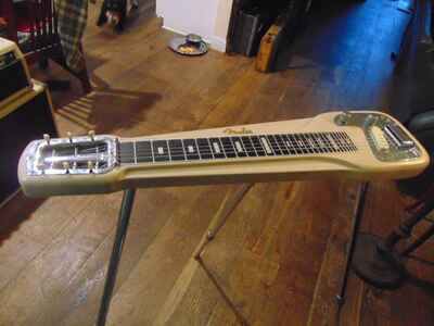 FENDER STUDIO DELUXE 6 STRING CONSOLE STEEL GUITAR DESERT SAND W / ORIG CASE