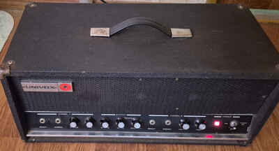 Univox Vintage Guitar Tube Amp model U-1221-parts / repair-READ-POWERS ON