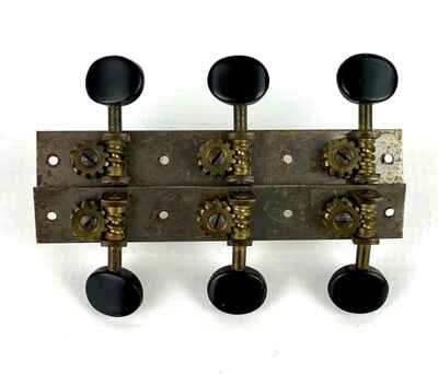 Vintage 3-on-a-plank slotted-head Tuning Gears for Harmony, and 30-40