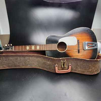 Harmony Stella S-66 1966 Vintage Acoustic Guitar Original Unrestored+Case ??