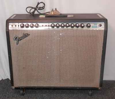 Fender Silver Face Twin Reverb 2x12Tube Guitar Combo Amplifier used 1975 vintage