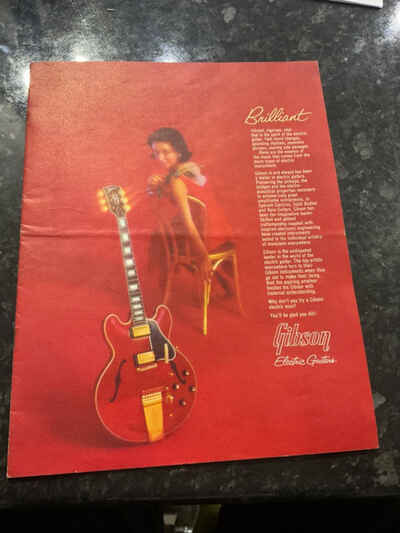 1963 64  GIBSON GUITAR CATALOGUE with thunderbird firebird