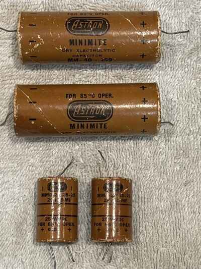 1964 Fender Aston MiniMite Capacitors Pre-CBS Tube Amplifier W / Fender Ink Codes