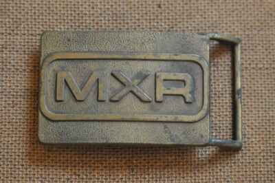 MXR vintage belt buckle - very rare, brass, 1970s