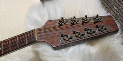 alte deutsche Mandoline mit Richter Patentmechaniken, rare Mandolin pre war