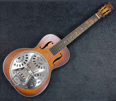 Vintage 1930s Regal Dobro Angelus Resonator 38" guitar number 19