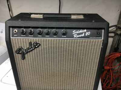 Rare Vintage Fender Sidekick Reverb 20 Guitar Amp Amplifier