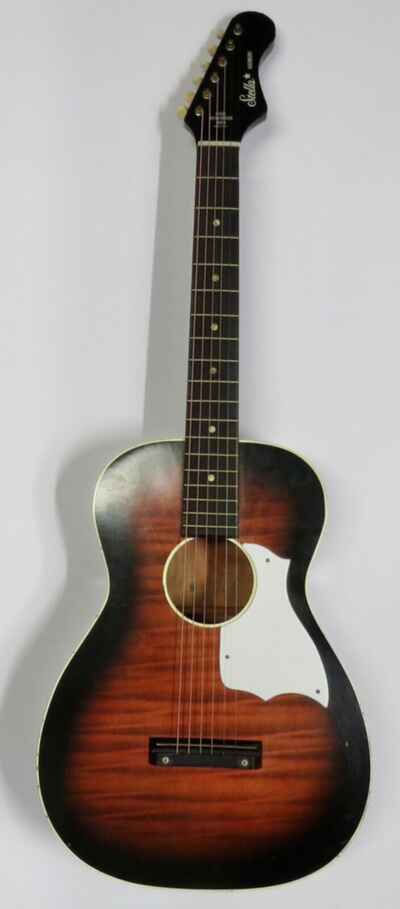 1960s Stella By Harmony 6 String Guitar Flame Burst