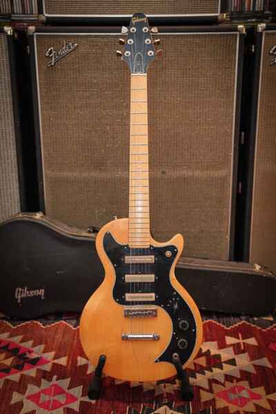 1977 Gibson S-1 with Maple Fretboard Natural Satin w /  original hardcase S1