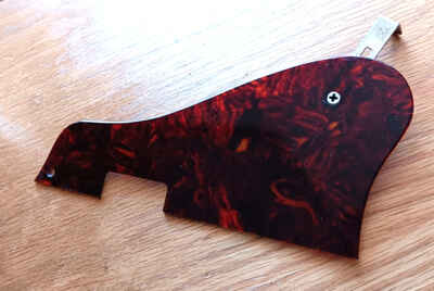 Vintage Gibson ES-125  pickguard  with mounting bracket  Tortoise  1960s