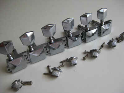 Vintage Teisco Mosrite Domino Apollo Inline Japan Guitar Tuners for Project