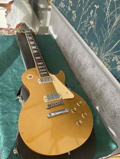 Trades 1976 Gibson Les Paul Standard Deluxe Goldtop Excellent Usa Electric