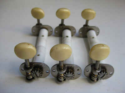 Set of 6 Vintage 60s Teisco Ibanez Zenon Goya Classic Guitar Tuners for Project