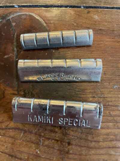 3 vintage resonator guitar slide bars Kamiki Slingerland