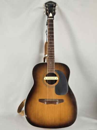 1965 Silvertone 633 X-Brace Conversion Acoustic Guitar L R. Baggs Sovereign 1260
