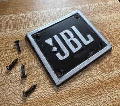 Reproduction JBL logo Fender baffle badge 1960-1970 with screws
