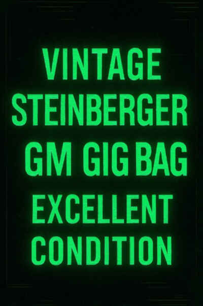 Vintage Steinberger® GM Gig Bag ?? Excellent Condition