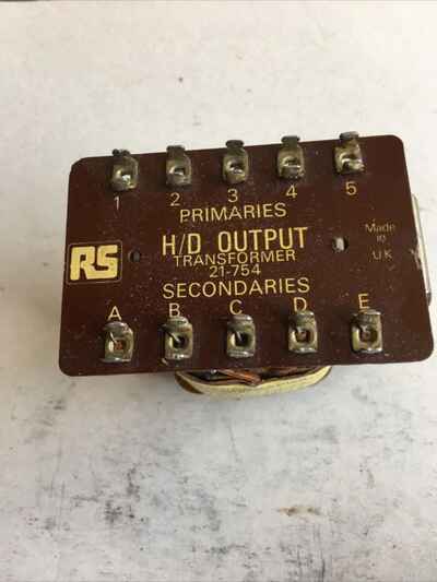 1970 RADIO SPARES HEAVY DUTY 15 WATT OUTPUT TRANSFORMER WORKING NOS ORIGINAL