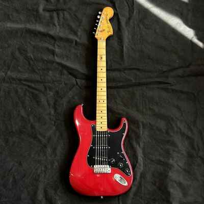 Fender 1979 Stratocaster, See through Burgundy Red, Used