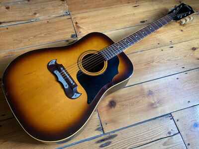 1970s Framus Texan 5 / 196 Acoustic Guitar Made in Germany Roadworn