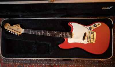 1973 Fender Bronco Dakota Red with original vibrato arm