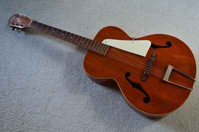 Vintage c. 1950s Kay archtop acoustic guitar, all mahogany