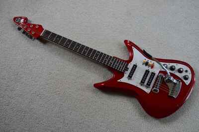 Vintage c. 1960s Teisco "Sharkfin" electric guitar, Japan