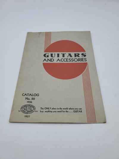 VINTAGE 1936-1937 Oahu Guitar and Accessories Catalog no 20