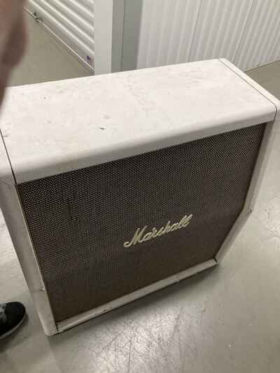 1970 1971 vintage Marshall basketweave 4x12 speaker cabinet