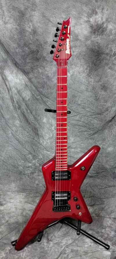 RARE 1985 IBANEZ DT250 Explorer X Series Electric Guitar Transparent Cherry Red!