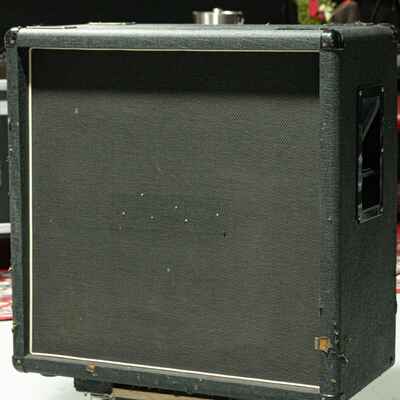Vintage Marshall 4x12 Slanted Cabinet Loaded with Jensen Speakers - 16 Ohms