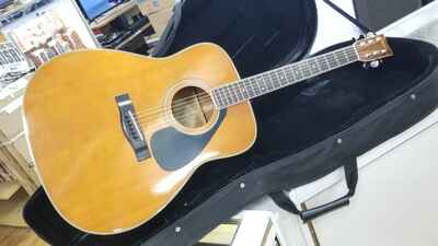 Yamaha FG340T Acoustic Dreadnought Guitar 1980s Era With Case