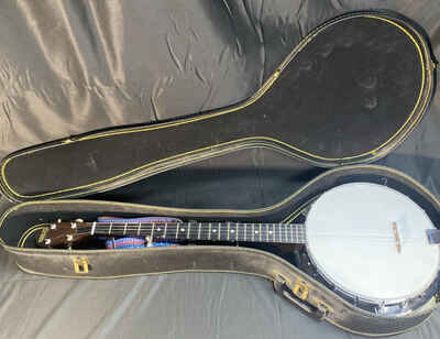 Vintage Iida Peerless 5-String Banjo with Hard Case