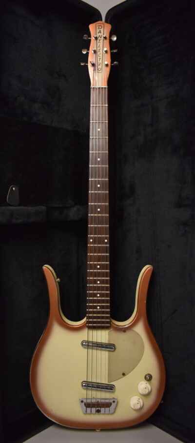 c. 1958 Danelectro Longhorn Baritone Copper Burst w / HSC