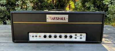 Marshall JTM45 Head Silver and Maroon Block Logo UBER RARE 1964 - Black