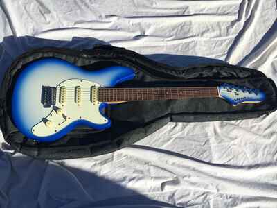 Aria Nexter Electric Guitar Cool Blue RARE Nice w /  Case