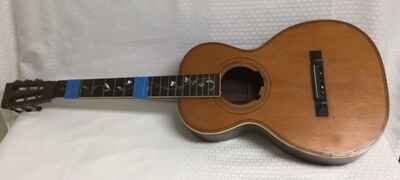 Vintage Parlor Guitar,  Rosewood, Inlaid Ebony Finger Board, Project