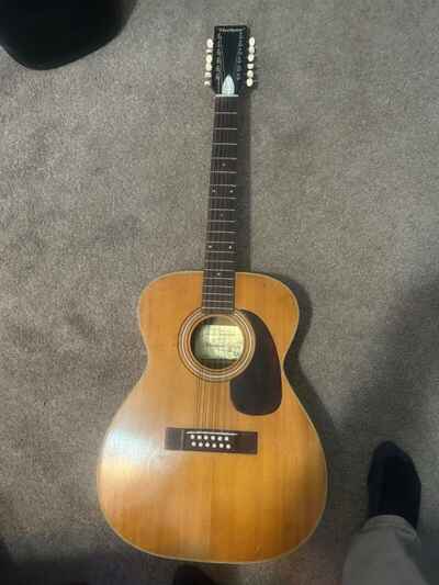 1974 Harmony 12 string acoustic guitar model 1233