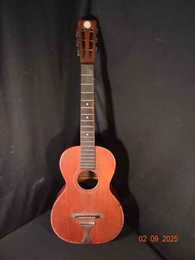 ANTIQUE PARLOR GUITAR OAK BACK and SIDES SPRUCE? TOP