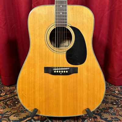 Vintage 1970s Conrad Model 40226 Acoustic Guitar Natural MIJ w /  OHSC
