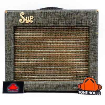 1961 Supro 1616T Class A 6V6 Tube Guitar Combo Amp w /  Tremolo - Valco Mojo