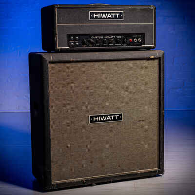 Hiwatt DR103 Head and SE4123 Cabinet WISHBONE ASH 1970s - Black