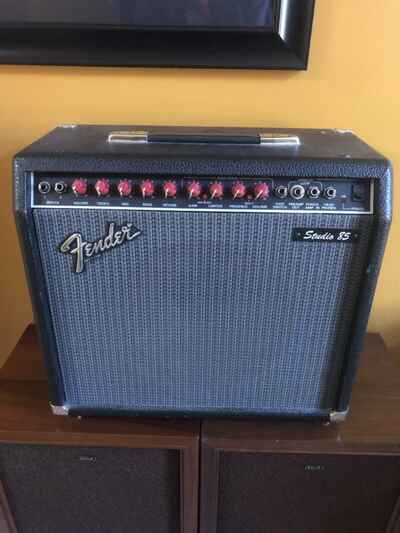 Vintage Fender Studio 85 Amp Good Condition Tested And Working Free Shipping!