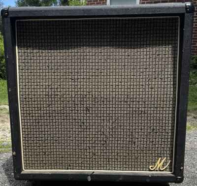 1970s Marshall ??Big M?? 4x12 Guitar Speaker Cabinet Straight Vintage 1960B 412