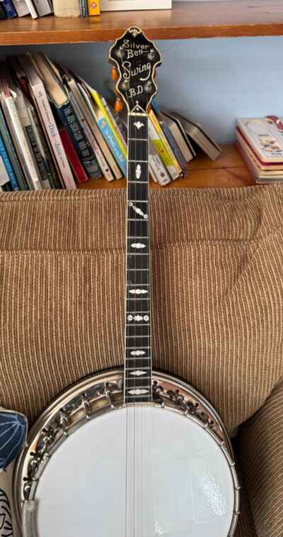 B & D Silverbell #1 SPECIAL 19 Fret swing tenor banjo -- RARE !! w / original case