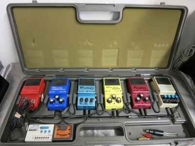 vintage BOSS BCB-6 CASE plus PSM-5 CS-2 CE-3 SD-1 DM-2 DD-2 PEDALS