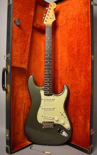 1963 Fender Stratocaster Charcoal Frost Metallic Refinish Pre-CBS w / OHSC