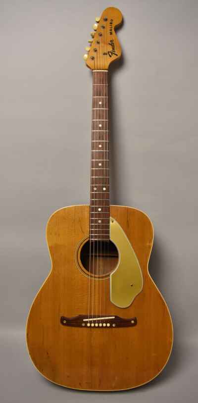 1965-1971 Fender Malibu Acoustic Guitar Natural w / Gig Bag