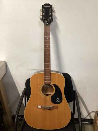 Epiphone Kalamazoo FT-145 Dreadnought Body Acoustic Guitar 6 String Natural